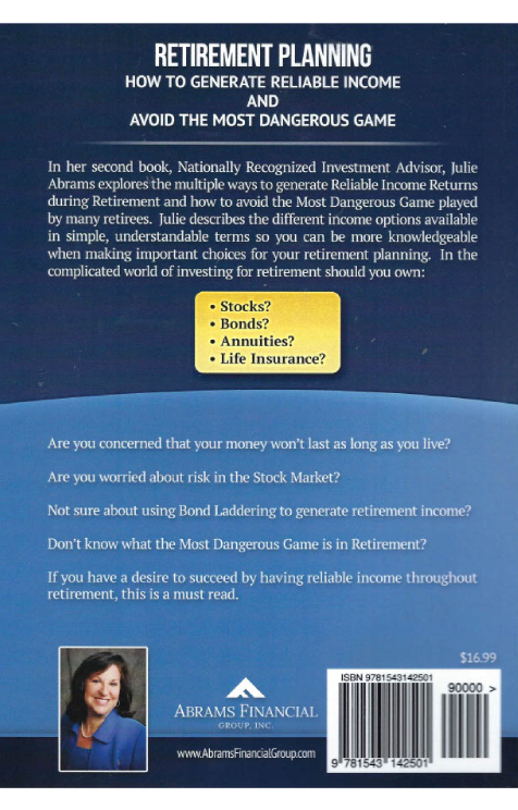 A back cover of the book titled " what is an investment advisor ?"